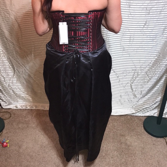 Victorian Renaissance Gothic Corset Bustier Dress - Picture 5 of 12